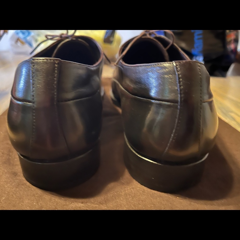 Prada Chocolate Brown Derby Dress Shoes - Picture 9 of 9